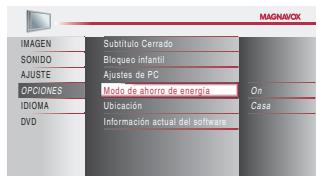 MAGNAVOX 19MD359B - l Modo de Ahorro de Energía - 5