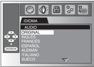 MAGNAVOX 19MD359B - Ajuste de Idioma en DVD - 8