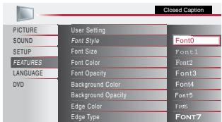 MAGNAVOX 19MD359B - Font Style - 1