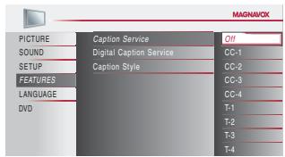 MAGNAVOX 19MD359B - Caption Service - 4