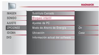 MAGNAVOX 19MD359B - Bloqueo Infantil - 5