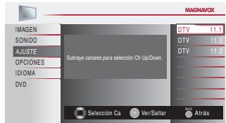 MAGNAVOX 19MD359B - Lista de Canales - 7