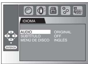MAGNAVOX 19MD359B - Ajuste de Idioma en DVD - 6