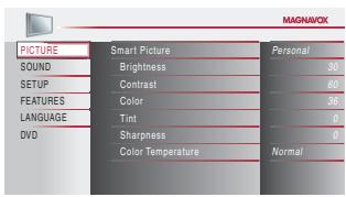 MAGNAVOX 19MD359B - Main Menu - 2