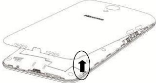 HISENSE D2 - Installation de la carte sim/sd - 1