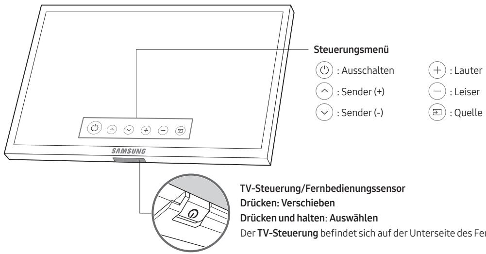 SAMSUNG QE65Q9F - Verwenden des TV-Steuerungs - 1
