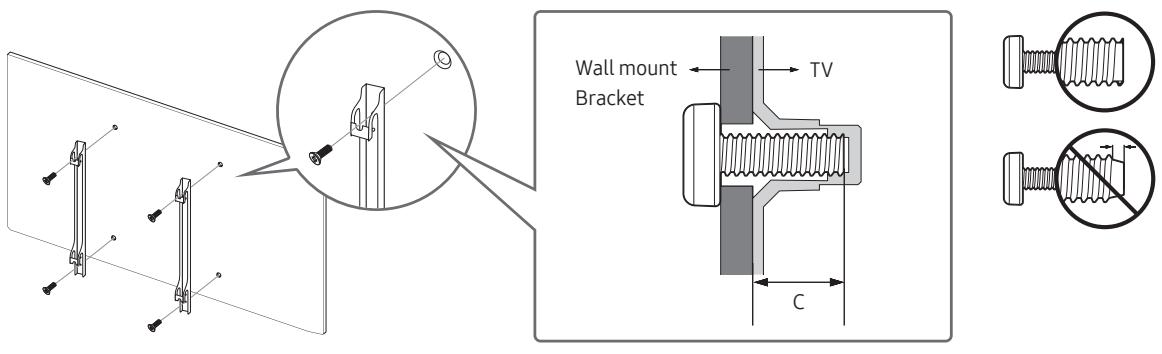 SAMSUNG QE65Q9F - Mounting the TV on a wall - 2