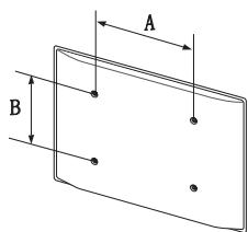 SAMSUNG UE32K5100 - Megjegyzések és műszaki adatok a VESA fali rögzítőkészlethez - 1