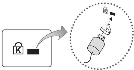 SAMSUNG UE32K5100 - Pördorimi i siguresës Kensington kundervjedhjes - 1