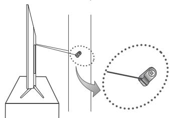 SAMSUNG UE32K5100 - A tv-keszülék leesésénék megakadályozása - 2