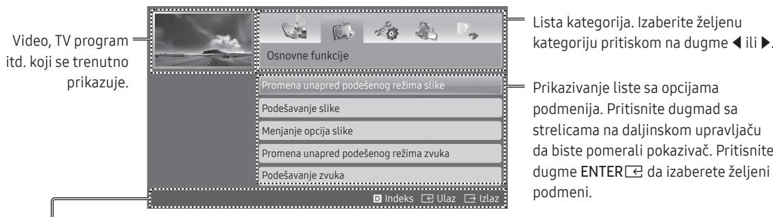 SAMSUNG UE32K5100 - Izgled ekrana - 1