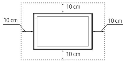 SAMSUNG UE32K5100 - Megfelelo szellózés biztosítása a tv-készülék számára - 2