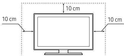 SAMSUNG UE32K5100 - Megfelelo szellózés biztosítása a tv-készülék számára - 1