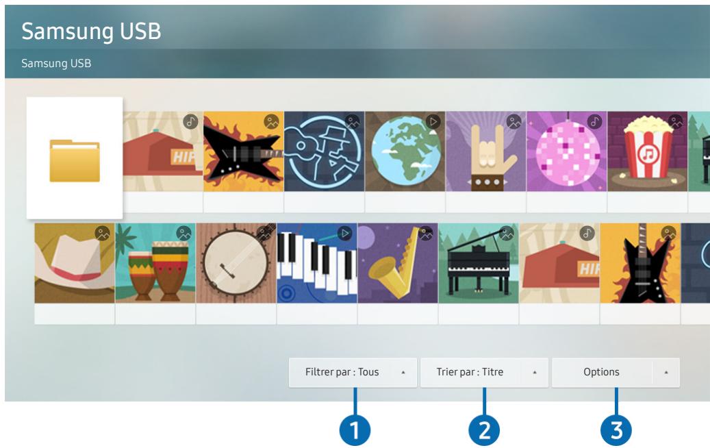 SAMSUNG UE55NU8005 - Lecture des images/videos/fichiers musicaux - 4