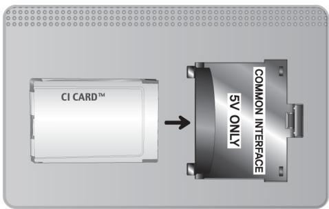 SAMSUNG UE55NU8005 - Connexion de la carte cl ou cl+ - 1