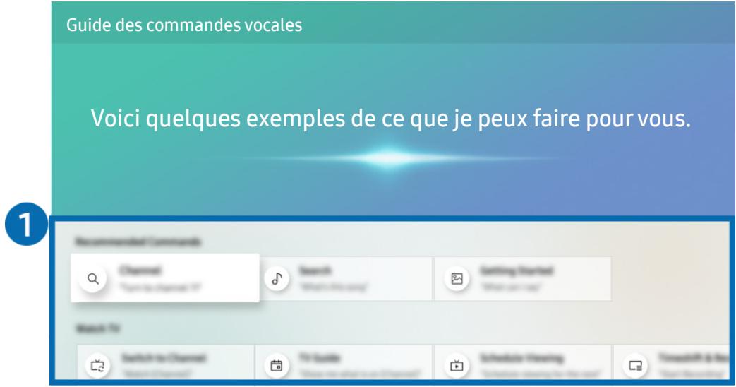 SAMSUNG UE75NU8005 - Présentation du guide des commandes vocales - 1