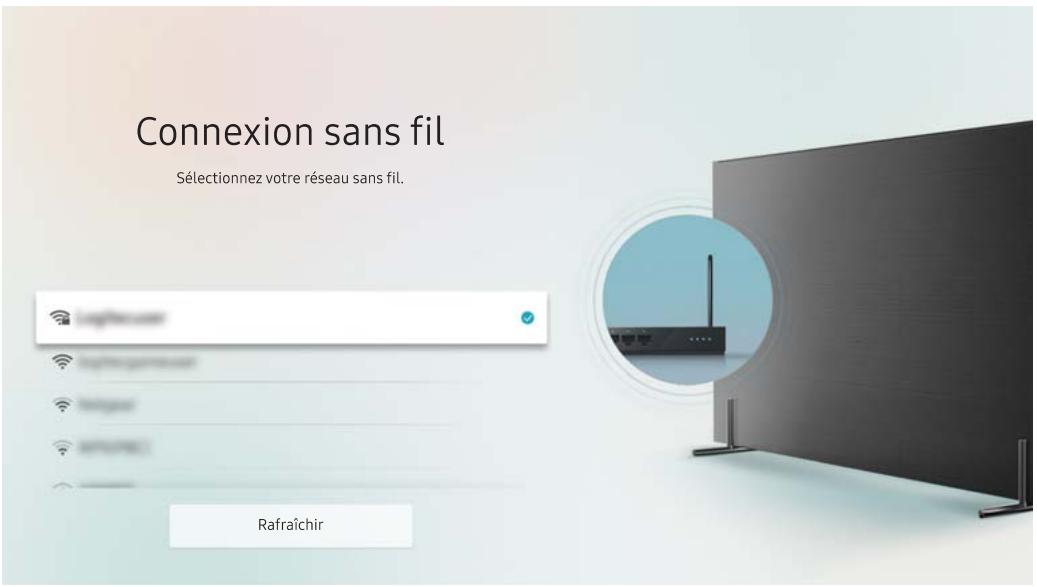 SAMSUNG UE58MU6125 - Mise en place d'une connexion sans fil à internet - 2