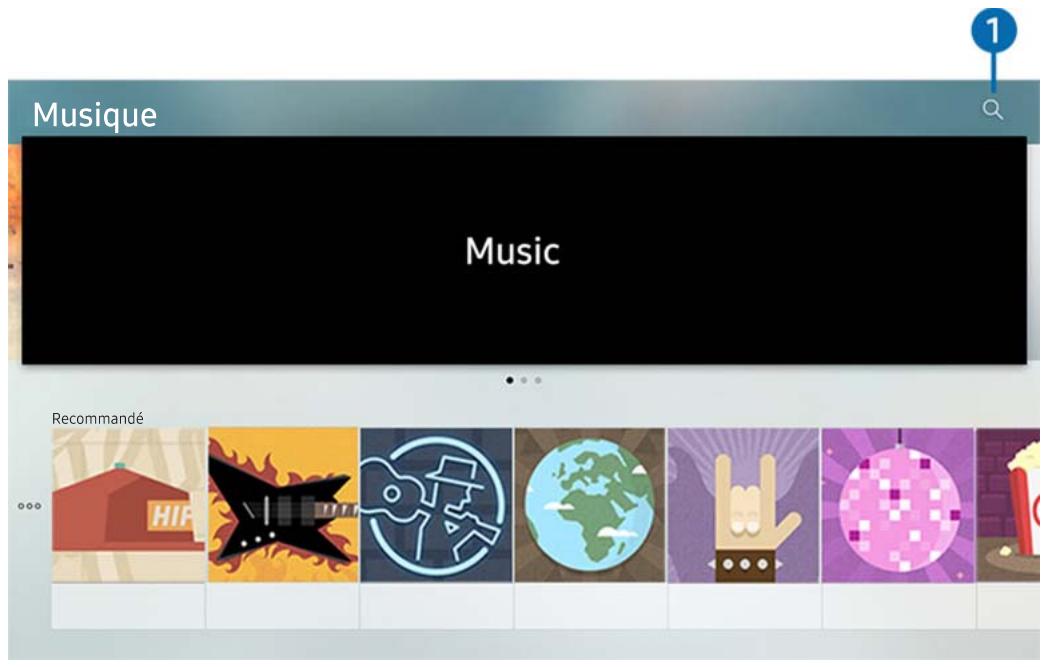 SAMSUNG UE58MU6125 - Utilisation du service de musique - 2