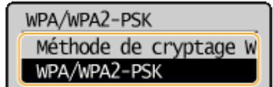 CANON I-SENSYS MF231 - Affichage des informations WEP et wpa/wpa2-psk - 2