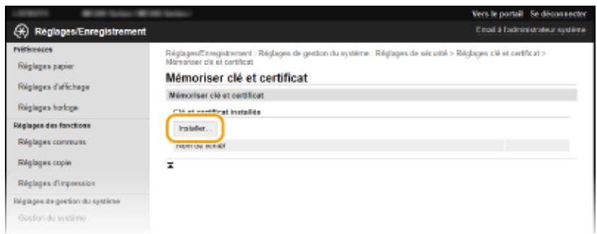 CANON I-SENSYS MF231 - Déactualisation ou activation des certificats CA préinstallés - 1