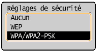 CANON I-SENSYS MF231 - Définissez les réglages de sécurité en fonction des informations consignées par écrit. - 1