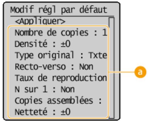 CANON I-SENSYS MF232W - Modification des réglages par défaut - 3