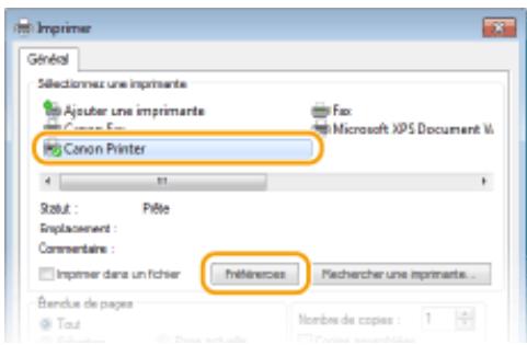 CANON I-SENSYS MF232W - Ouvrez un document dans une application et affichez la boîte de dialogue d'impression. - 1