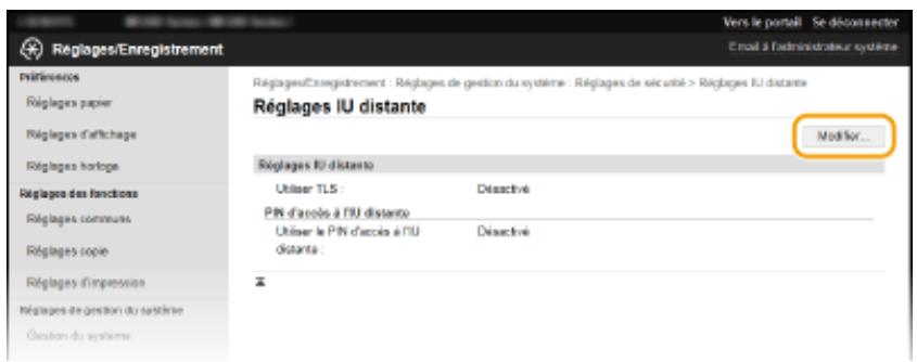 CANON I-SENSYS MF237W - Activez TLS pour l'iu distante. - 2