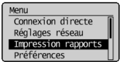 CANON I-SENSYS MF237W - Initialiser les réglages réseau - 1