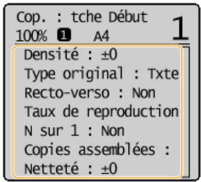 CANON I-SENSYS MF237W - Utilisation des réglages de copie en fonction de vos besoins - 7