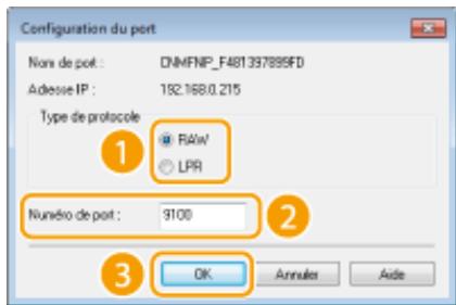 CANON I-SENSYS MF237W - Modification du type ou du numéro de port - 1
