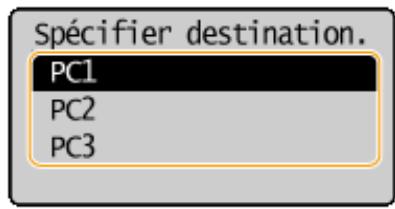 CANON I-SENSYS MF244DW - Sélectionnez l'ordinateur de destination et appuyez sur OK. - 1