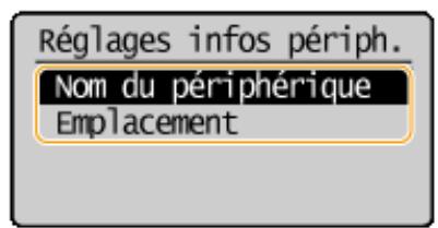 CANON I-SENSYS MF244DW - Réglages infos sur le périphérique - 3