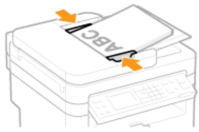 CANON I-SENSYS MF244DW - Alignez les guides document sur les bords du document. - 1