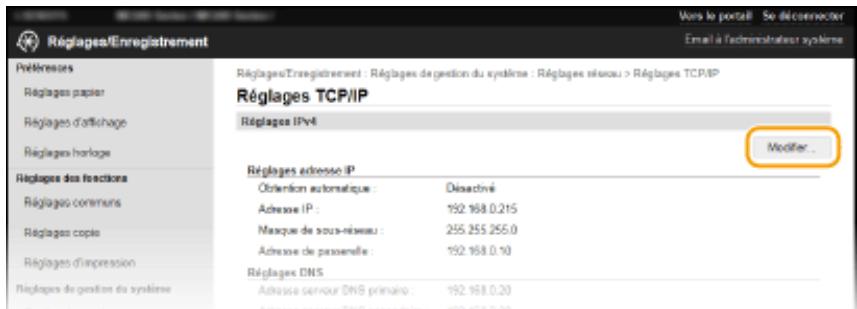 CANON I-SENSYS MF244DW - Configuration de DNS - 4
