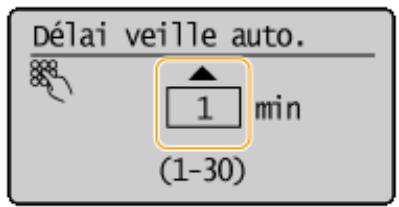 CANON I-SENSYS MF244DW - Lorsque vous définissez le début de mise en veille automatique - 2