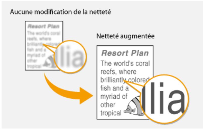 CANON I-SENSYS MF249DW - Réglage de la netteté - 11