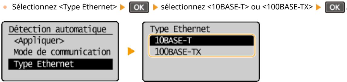 CANON I-SENSYS MF249DW - Configuration manuelle des réglages ethernet - 1