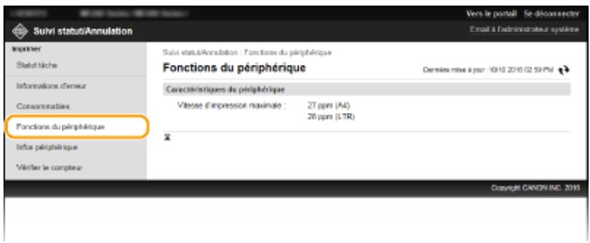 CANON I-SENSYS MF249DW - Vérification de la vitesse d'impression maximale - 2