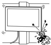 SONY KD-55XE8096 - Älä asenna   seinäsennuskiinnitintä   seinäpintoihin, joissa   television kulmat tai sivut   ulkonevat seinäpinnasta. - 1