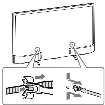SONY KD-55XE8096 - Aφαιρέστε τη βάση καλωδίου (παρέχεται με την τηλέραση). (Móvo για τα μοντέλα KD-55X850□C/49X830□C/ 43X830□C) - 1