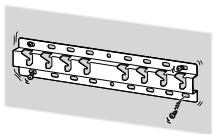 SONY KD-55XE8096 - Följ anvisingarna i den har bruksanvisingen noga sa att monteringen av vaggfastet uppfyller sakerhetskraven. - 1