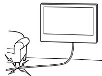 SONY KD-55XE8096 - Vältrige vahelduvvoolu   toitekaabli voi   ühenduskaabli   muljumist. - 1