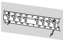 SONY KD-55XE8096 - Asegúrese de instalar el soporte de montaje mural firmamente en la pared siguiendo las instrucciones de este manual. - 1
