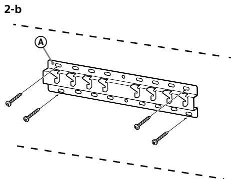 SONY KD-55XE8096 - Installing the Base on the wall - 2