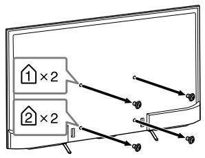 SONY KD-55XE8096 - Forberede installationsen av TV-en - 1