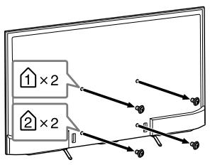 SONY KD-55XE8096 - Pasiruošimas tvirtinti TV - 1