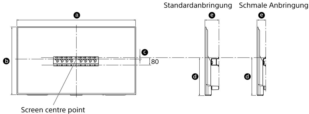SONY KD-55XE8096 - Legen Sie die Montageposition fest. - 1