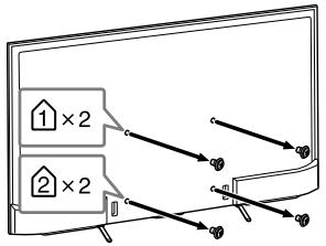 SONY KD-55XE8096 - Préparation à l'installation du téléviseur - 1