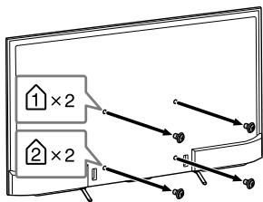 SONY KD49XE8096 - Forbered installationen av TV:n - 1